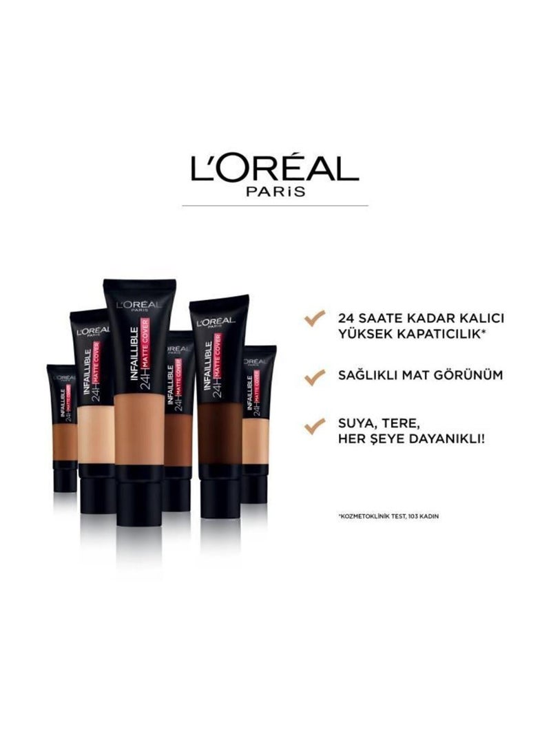 LOROYAL L'Oréal Infallible Matte Cover Foundation, 24-Hour Matte Finish, No. 25 - Image 2